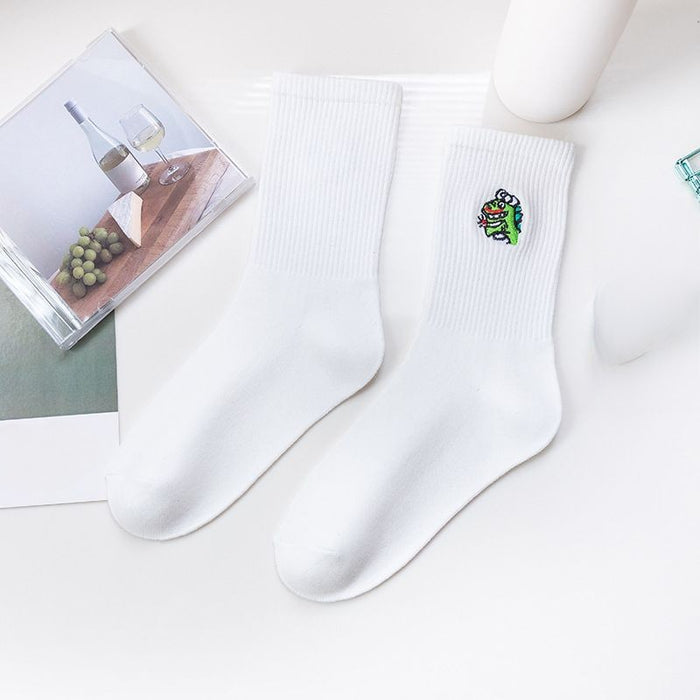 Elegant Printed Breathable Long Socks