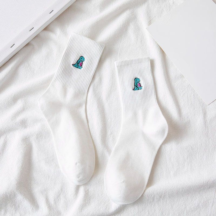 Elegant Printed Long Breathable Socks