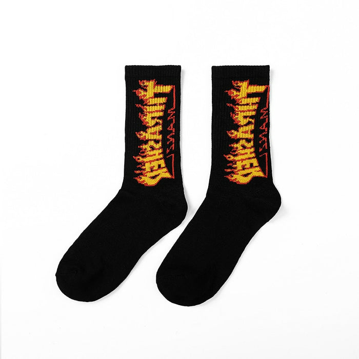 Printed Basketball Style Long Socks