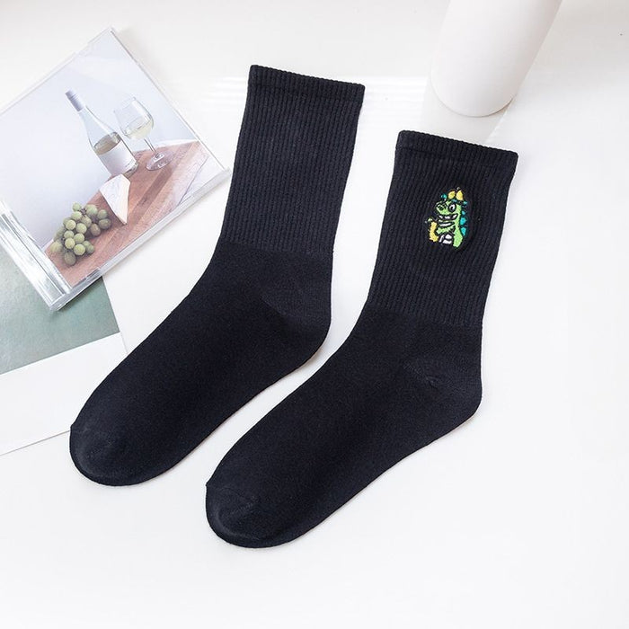 Elegant Printed Breathable Long Socks