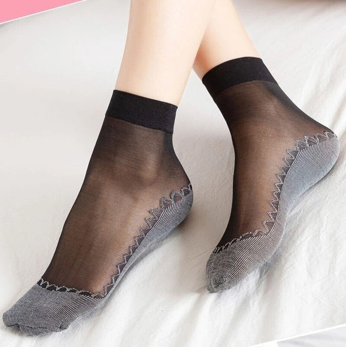 Thin Non Slip Transparent Socks