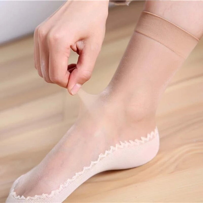 Thin Non Slip Transparent Socks
