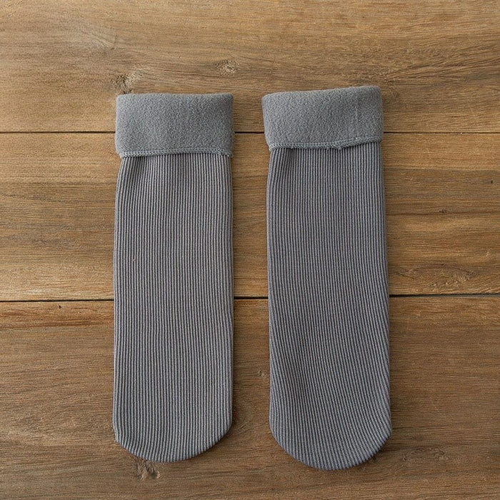 Solid Wool Warm Long Socks