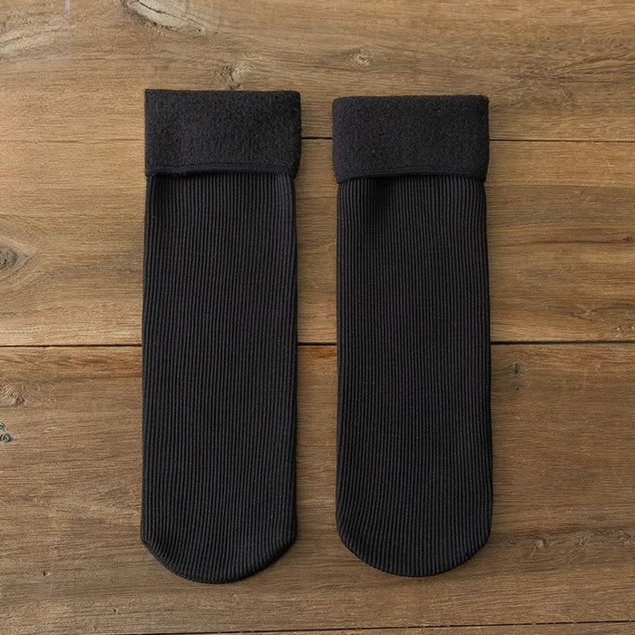 Solid Wool Warm Long Socks