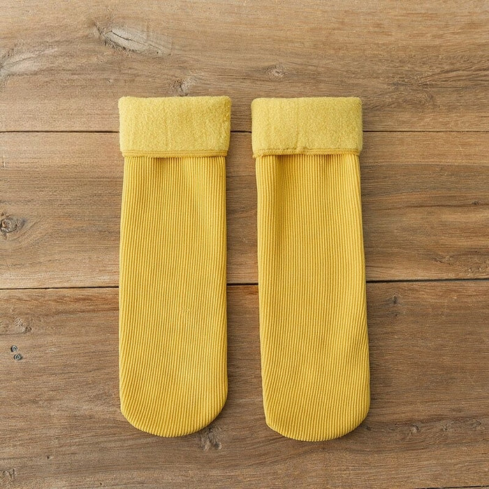 Solid Wool Warm Long Socks