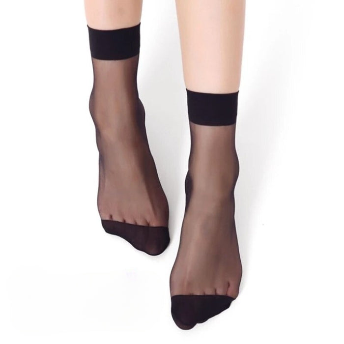 Smooth Short Ankle Transparent Socks