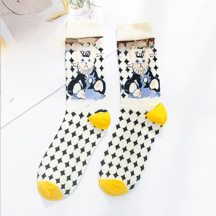 Casual Printed Spring Socks