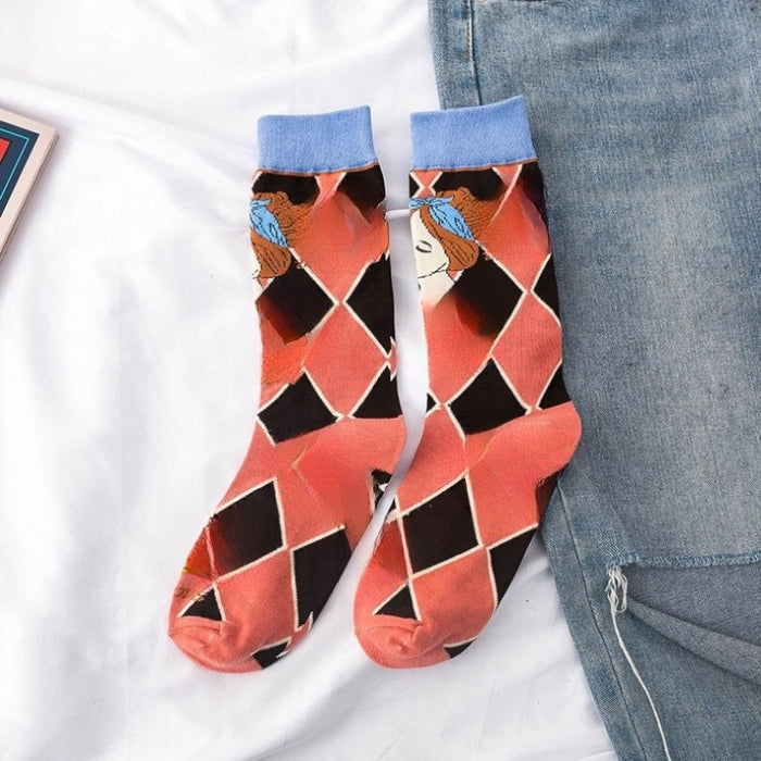 Casual Printed Spring Socks