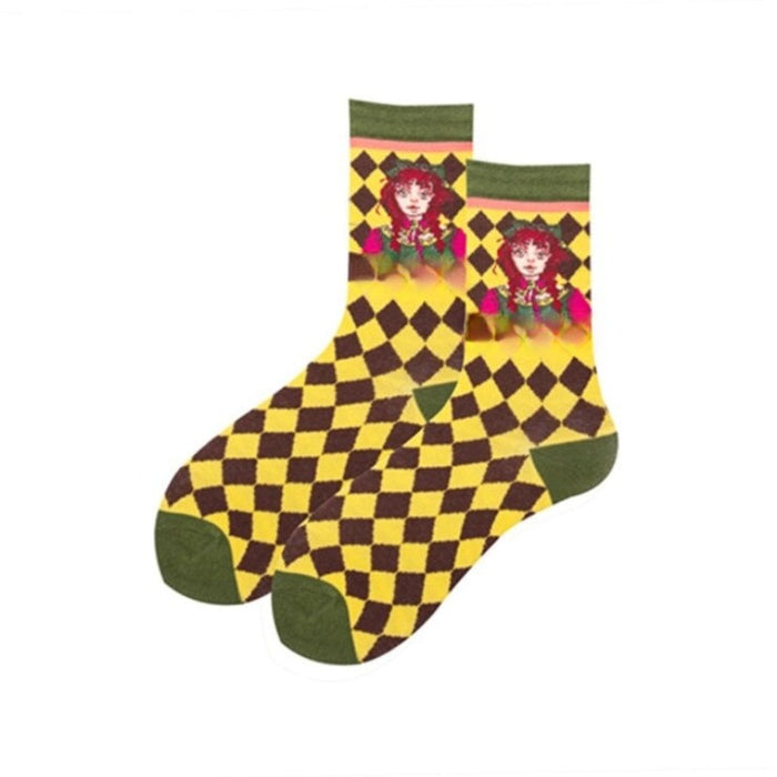 Casual Printed Spring Socks