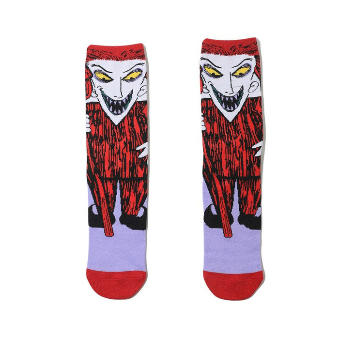 Red Devil Men Casual Socks