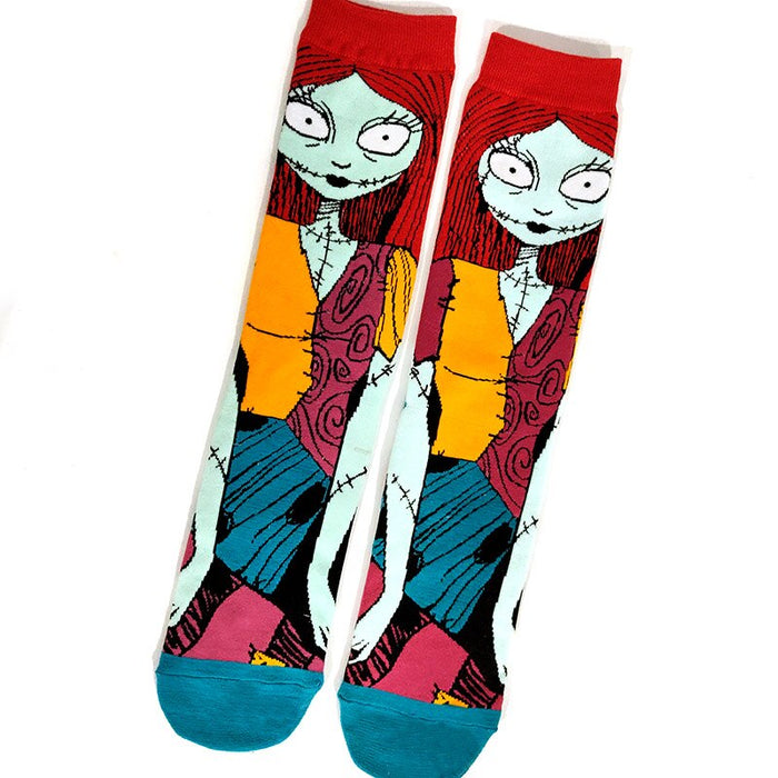 Red Ghost Print Men Casual Socks