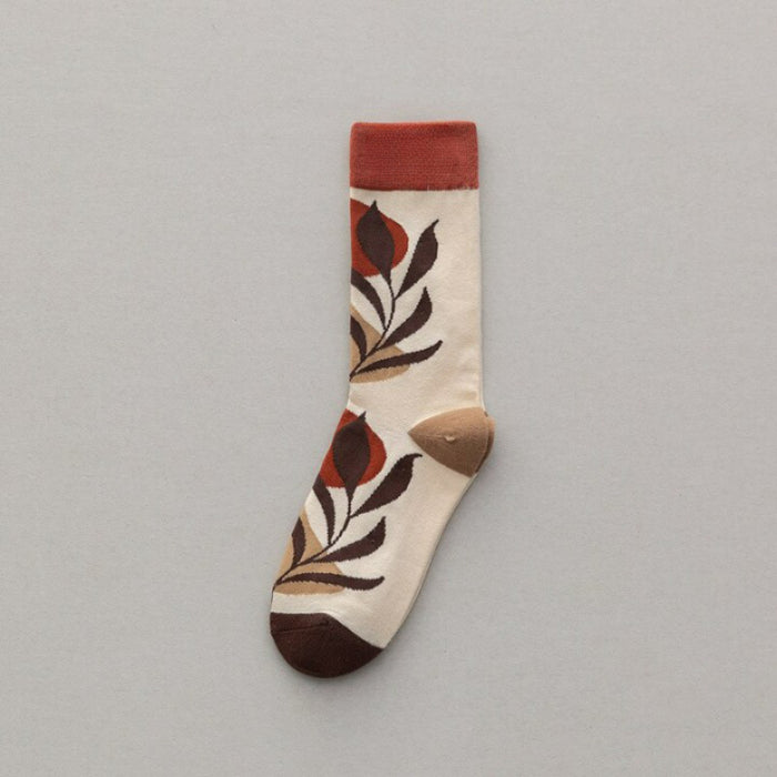 Embroidered Cotton Socks