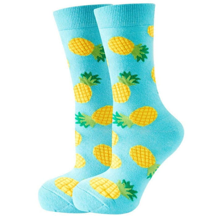 Fruit And Flower Printed  Socks