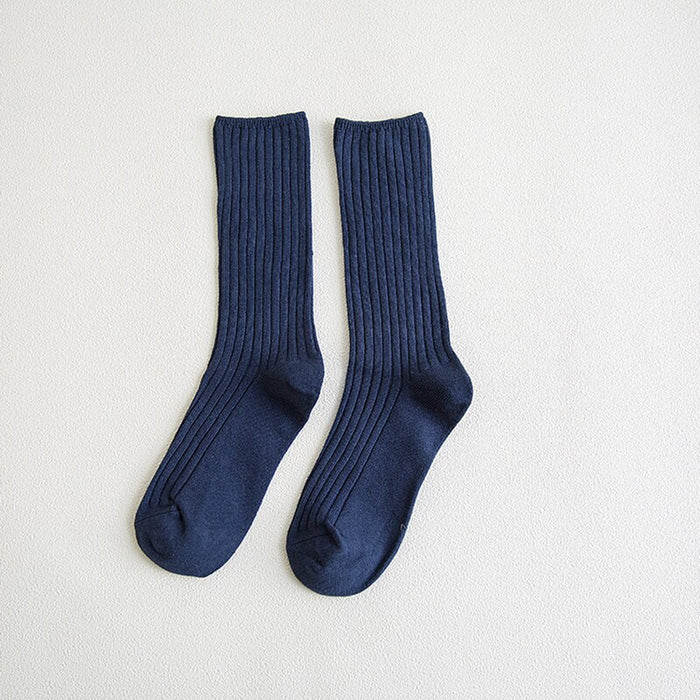 Loose And Long Solid Color Socks