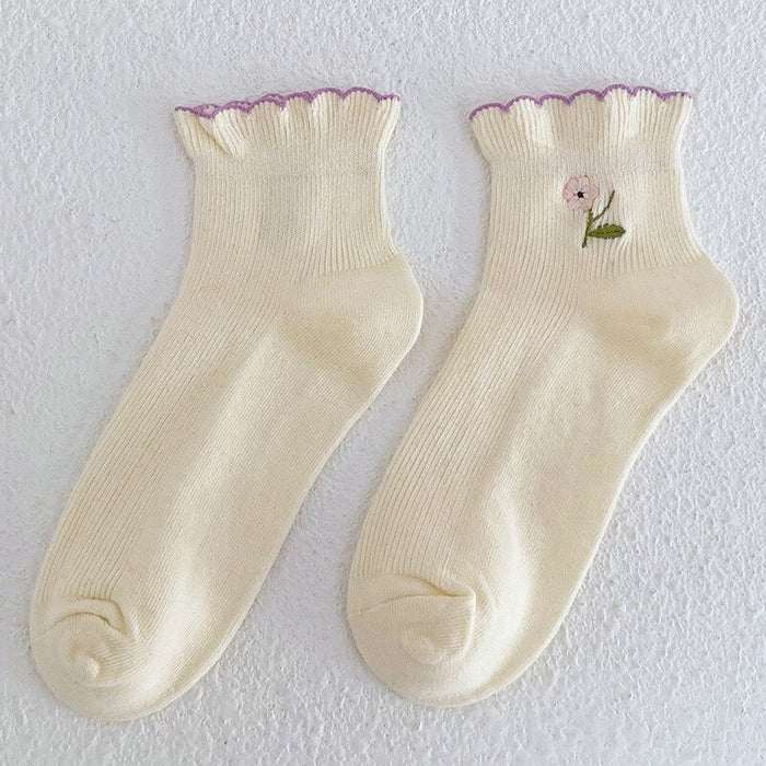 Long Printed Cotton Socks