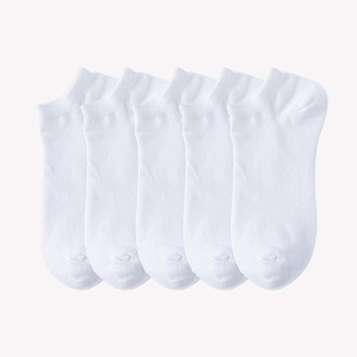 Casual Short Ankle Solid Color Socks
