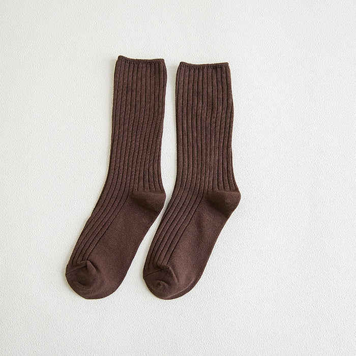 Loose And Long Solid Color Socks