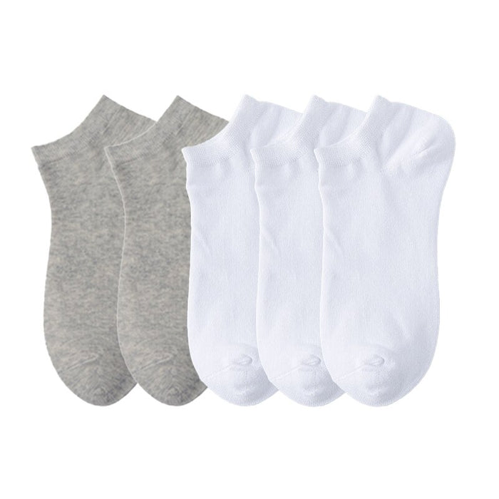 Low Cut Ankle Solid Color Socks