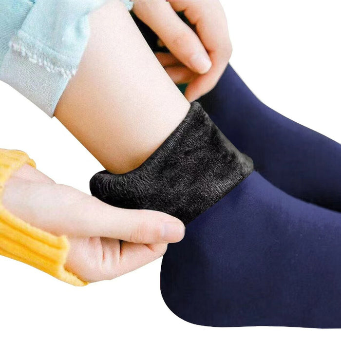 Thickened And Velvet Patterned Socks