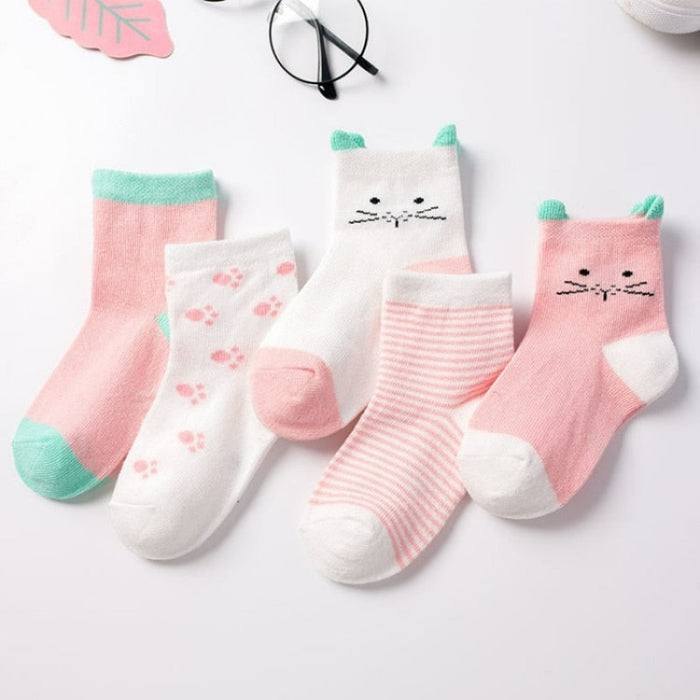 Cartoon Printed Baby Socks