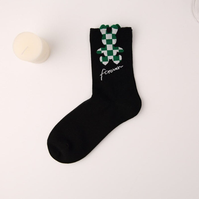 Flower Patterned Cotton Socks