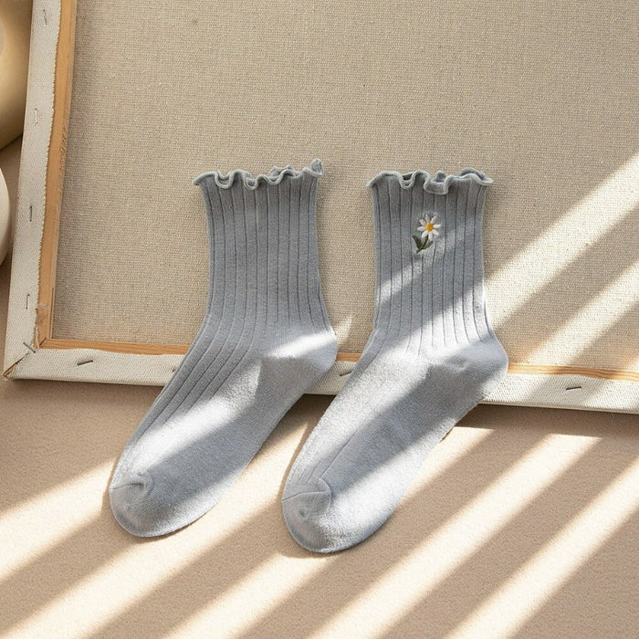 Long Unique Patterned Cotton Socks