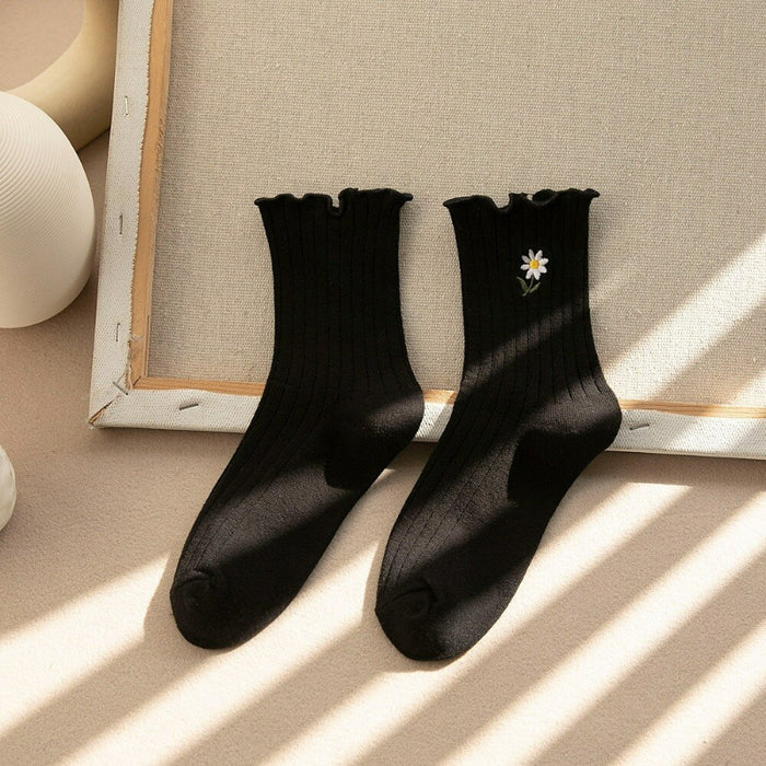 Long Unique Patterned Cotton Socks
