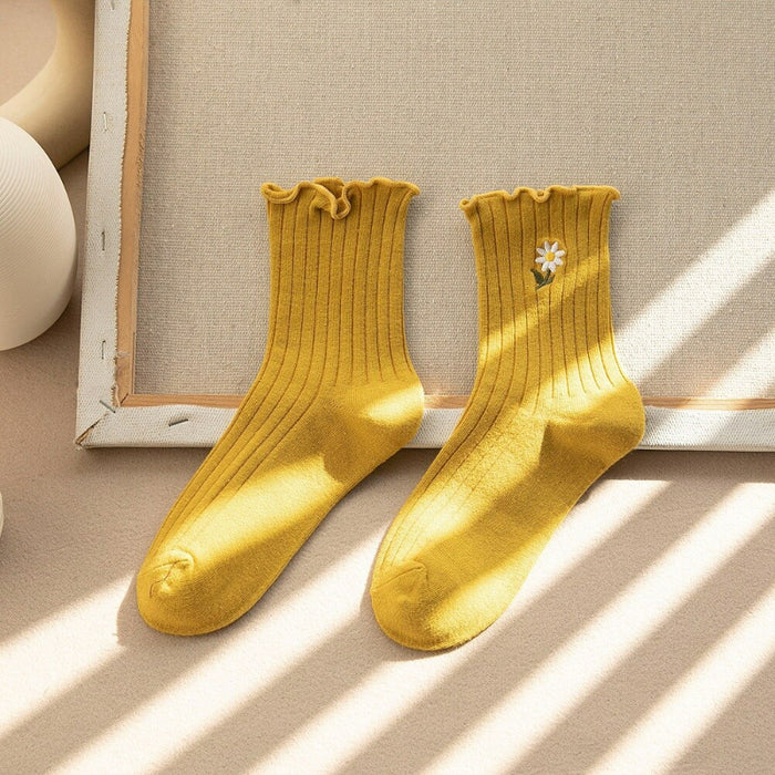 Long Unique Patterned Cotton Socks