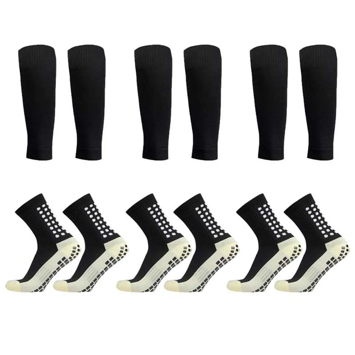 Pack Of 3 Athletic Grip Socks