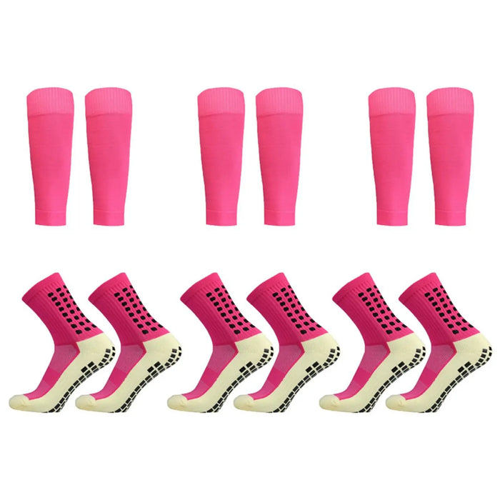 Pack Of 3 Athletic Grip Socks