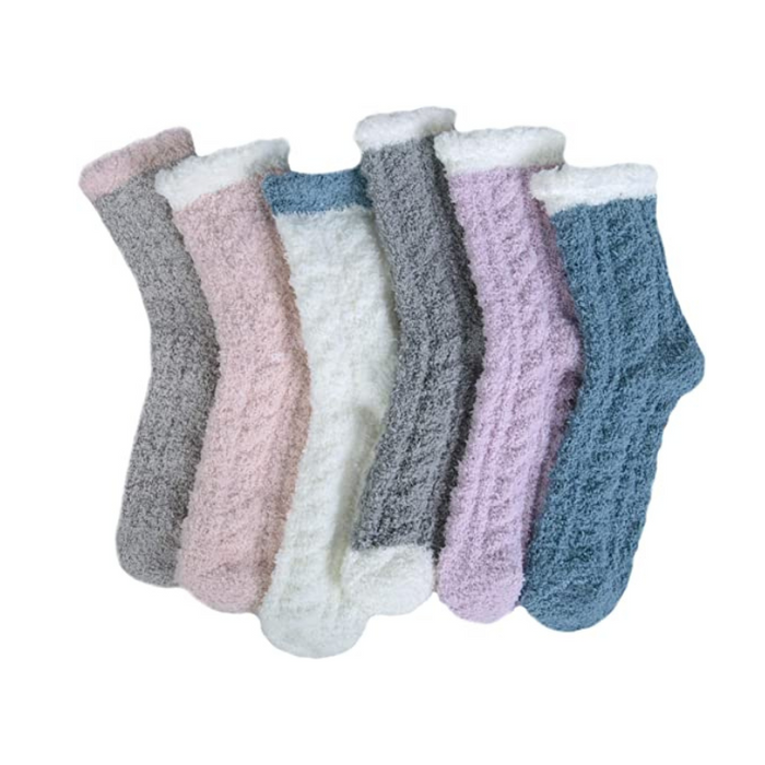 Cozy Women's 6 Pairs Fuzzy Socks