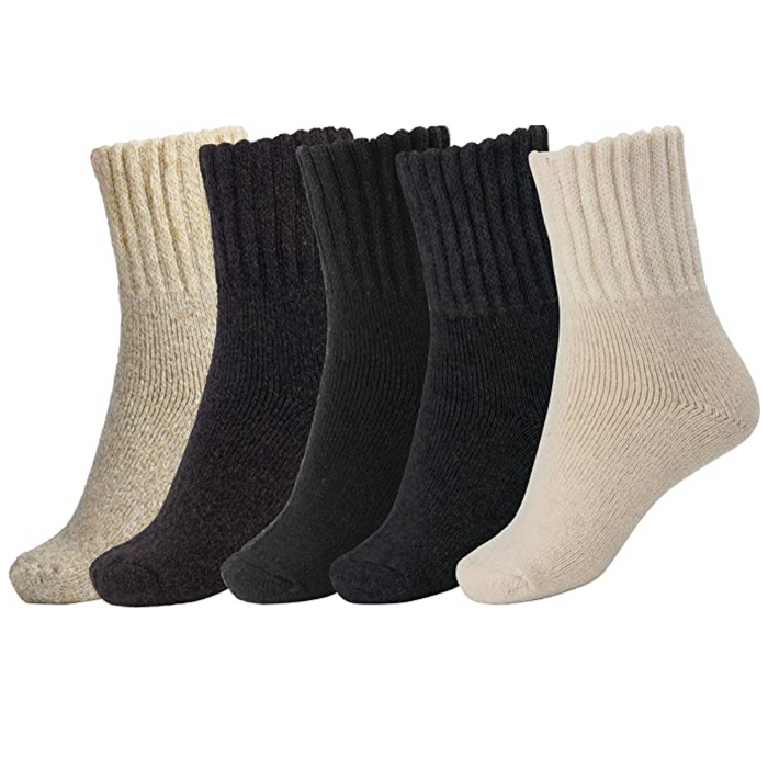 5 Pairs Of Women's Thick Warm Socks