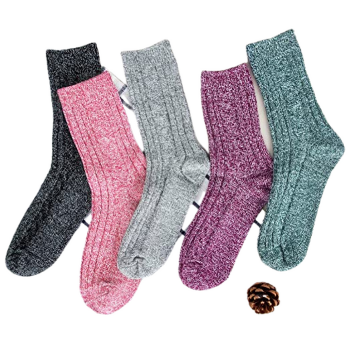 5 Pair Wool Socks For Women