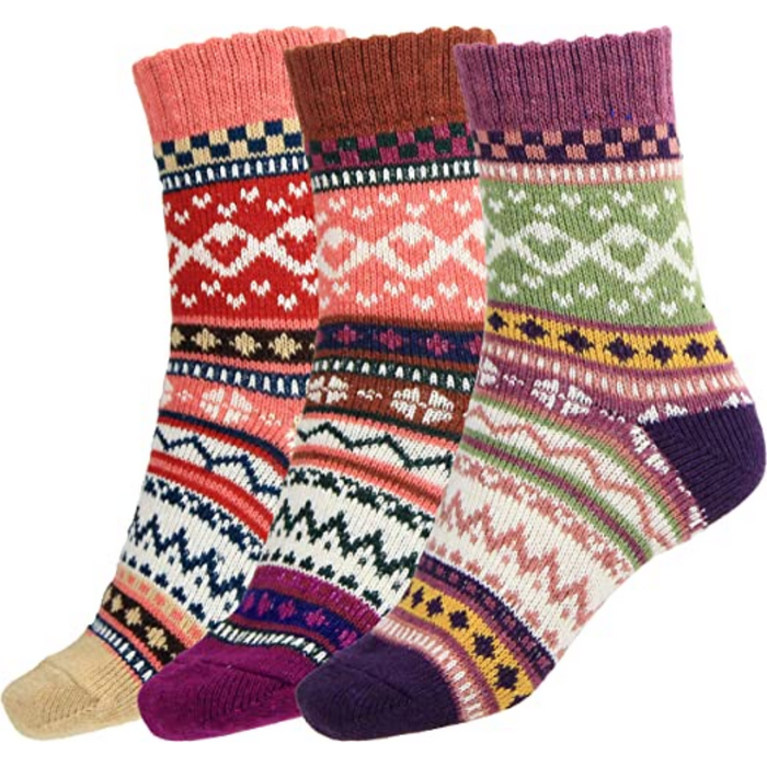 Women Warm Crew Socks - 3 Sets