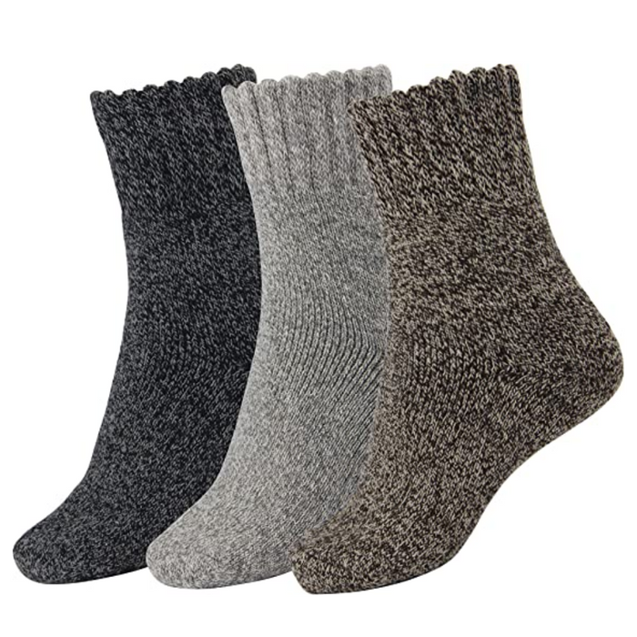 3 Pairs Of Thick Warm Socks For Women