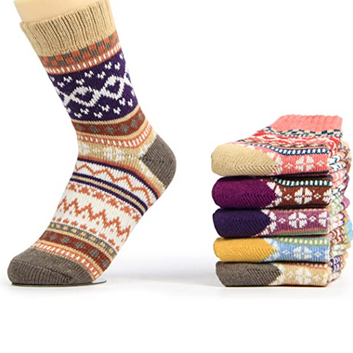 Women Boot Warm Socks - 5 Pairs