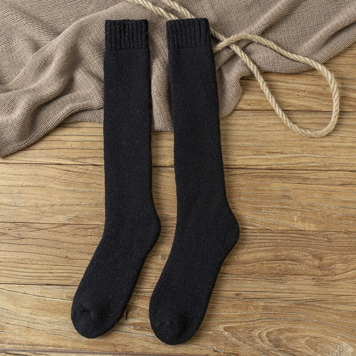 3 Pairs Of Warm Wool Wrapped Calf Snow Socks