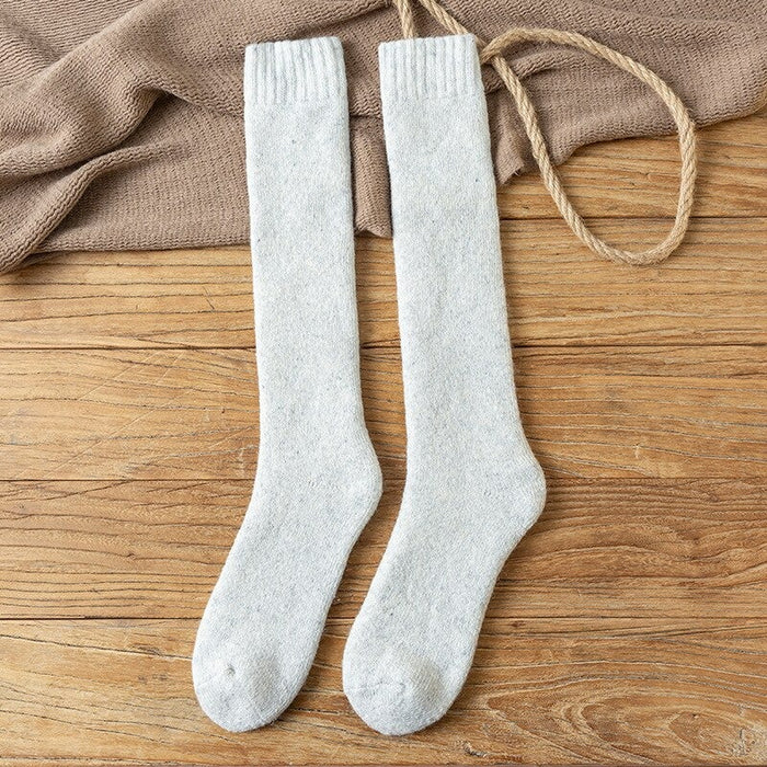 3 Pairs Of Warm Wool Wrapped Calf Snow Socks
