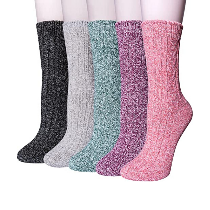 5 Pair Wool Socks For Women