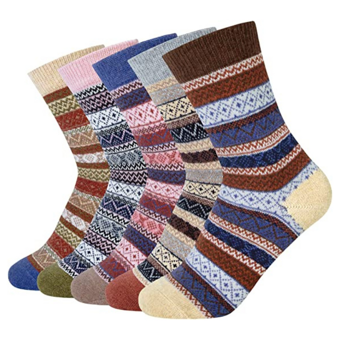 Winter Women's 5-Pair Wool Socks