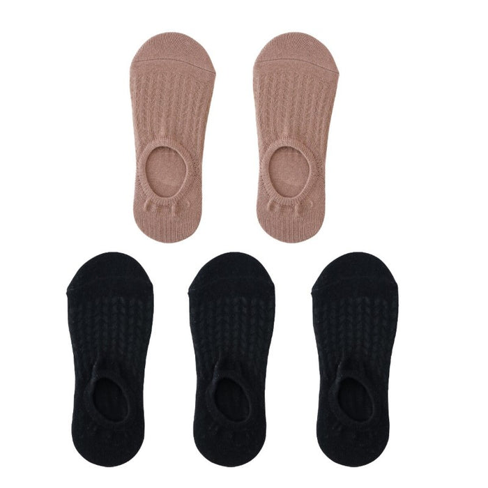 Casual Solid Invisible Non-slip Boat Socks