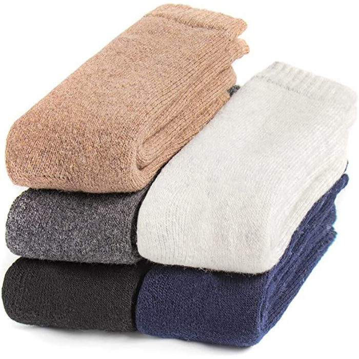 5-Pack Soft and Warm Woolen Winter Socks