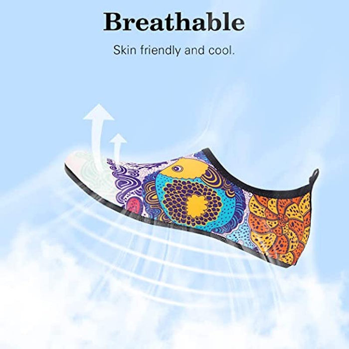Multi Pattern Print Aquatic Sports Shoes For Women And Men