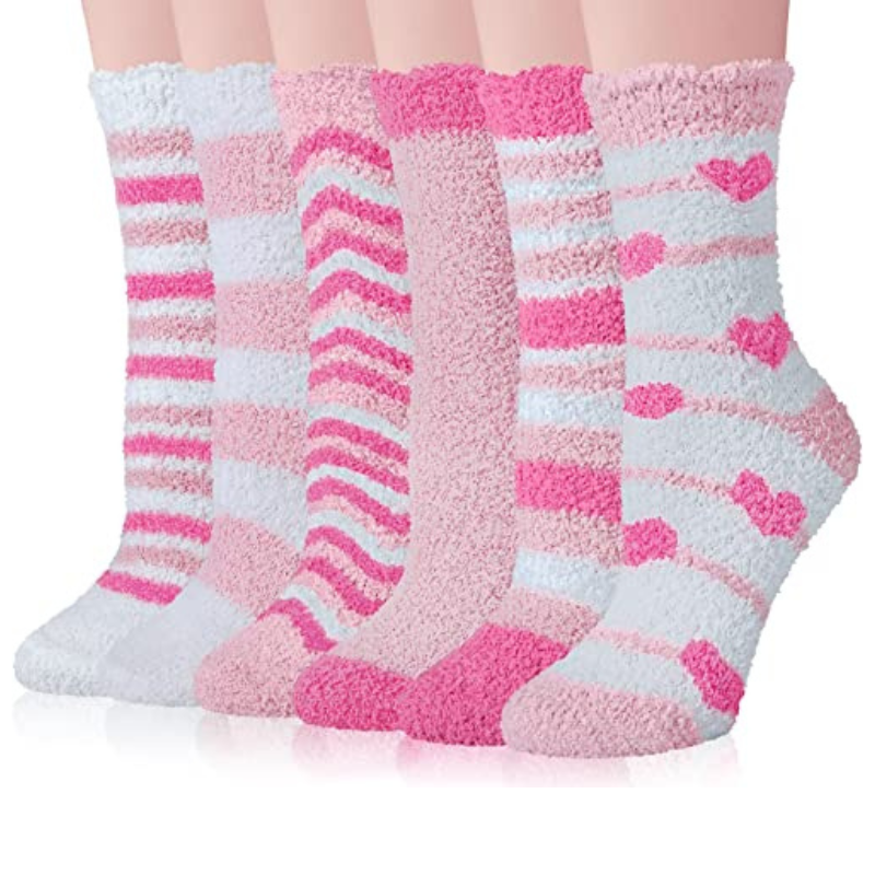 Women's Fuzzy 6 Pairs Socks Set
