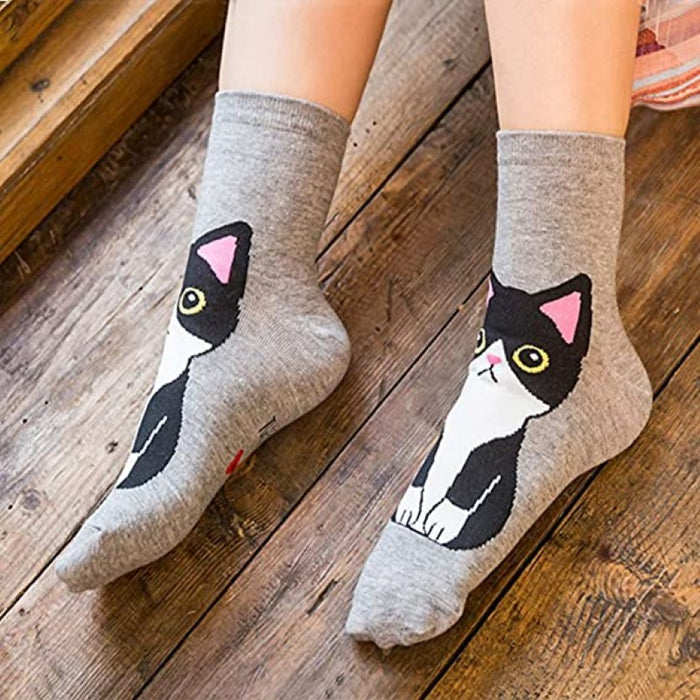 Funny Animal Cotton Socks for Women
