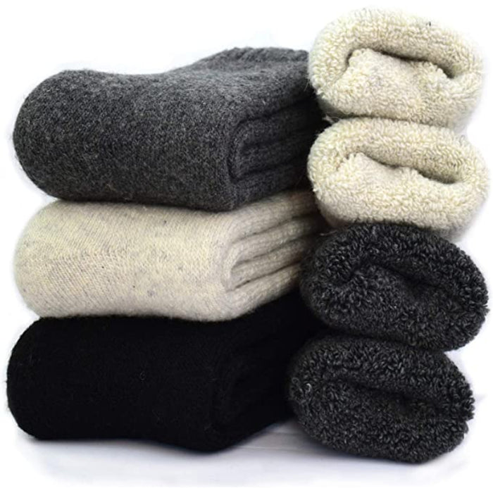 3 Pair Of Men's Super Thick Wool Warm Socks