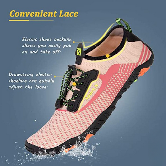 Women And Men Sports Lace Up Aquatic Shoes For Yoga Beach Swim