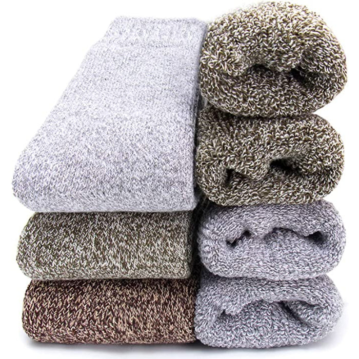 3 Pairs Of Soft Warm Comfort Winter Wool Socks