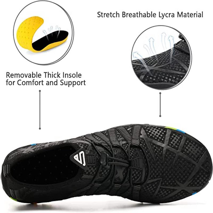 Women And Men Aquatic Sports Lace Free Shoes For Yoga Beach And Swim