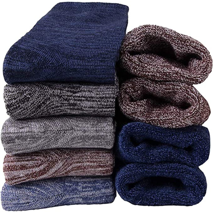 5-Pack Soft and Warm Woolen Winter Socks